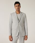 Slim Stretch Windowpane Check Tailored Jacket, , hi-res